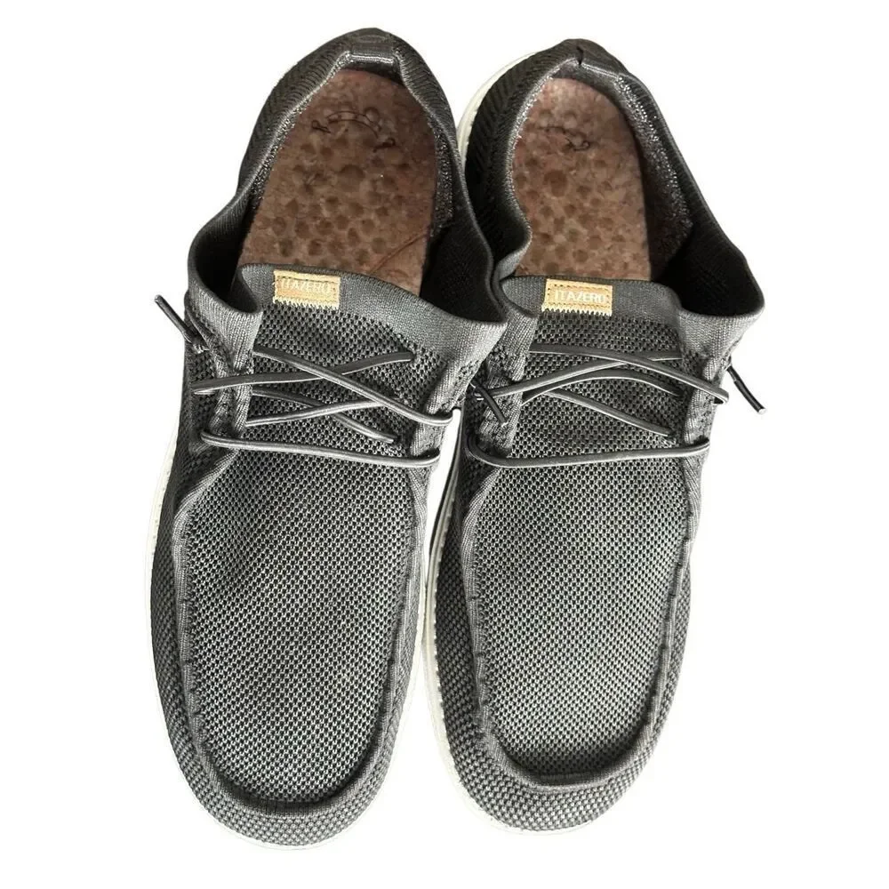 Itazero Men’s Casual Arch Support Black Slip On Shoes Size 14